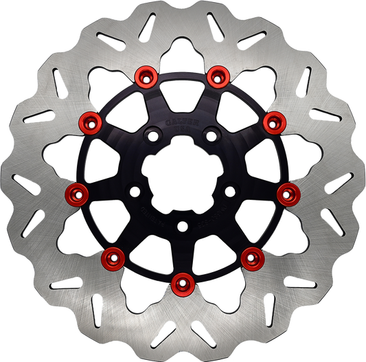 Galfer ROTOR 11.5" FLOATING WAVE RR BLACK/RED BUTTONS