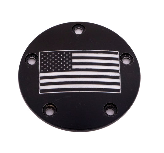 Custom Engraving Tc Timer Cover American Flag Black