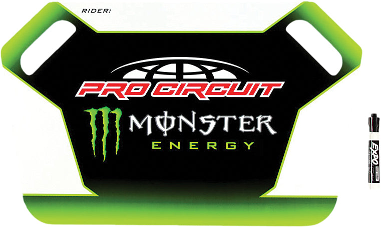 Pro Circuit Monster Energy Pit Board w/Marker