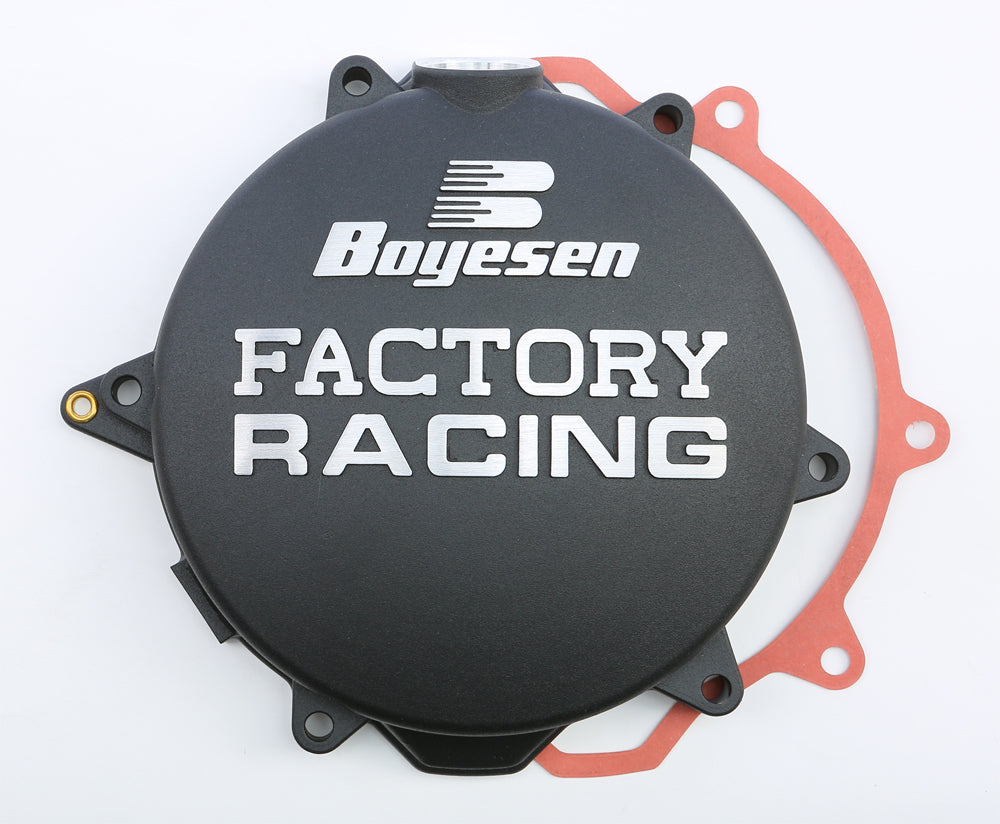 Boyesen Factory Racing Clutch Cover Black • #59-7242B