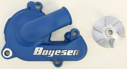 Boyesen Waterpump Cover & Impeller Kit Blue • #59-8624L