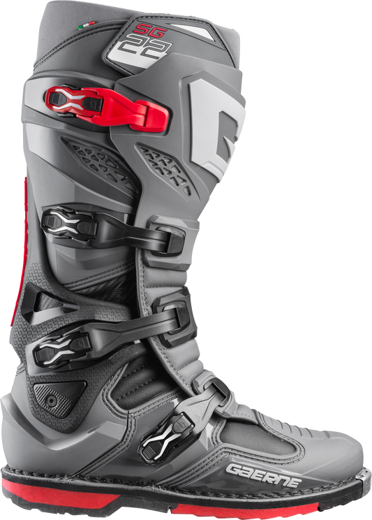 Gaerne Sg-22 Boots Anthracite/Black/Red Sz 09