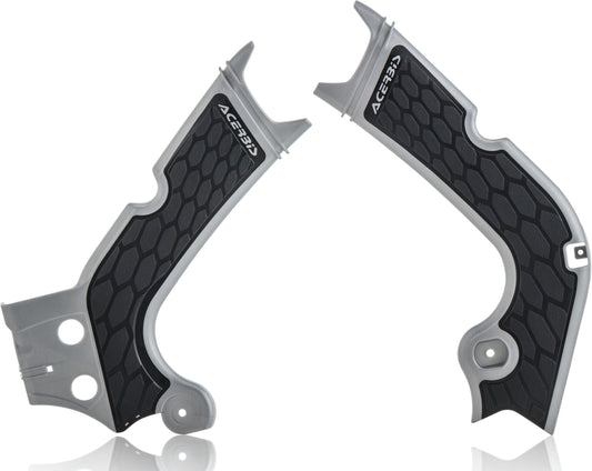 Acerbis X-Grip Frame Guard Silver/Black • #26307-11015