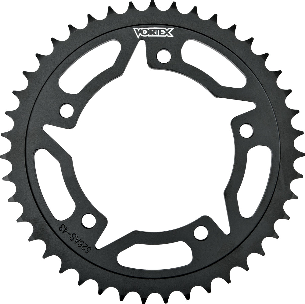 Vortex Rear Sprocket Steel 42T-520 Blk Hon