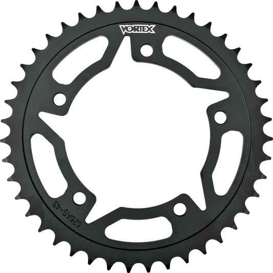 Vortex Rear Sprocket Steel 40T-530 Blk Kaw/Suz