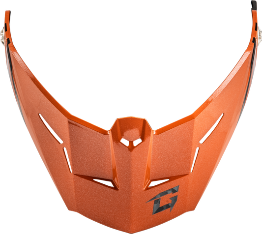 Gmax Md-74 Visor W/Screws Striker Blk/Grey/Orange Metal