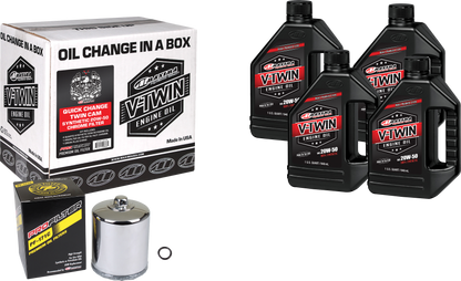 Maxima V-Twin Quick Change Oil Filter Kit