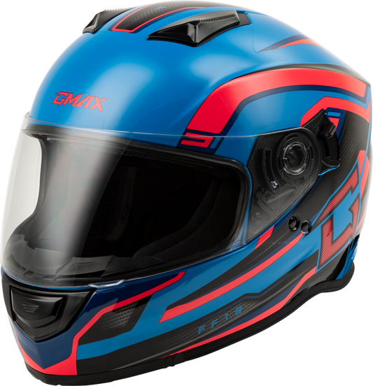 Gmax Ff-18 Drift Helmet Black/Blue/Red 2X