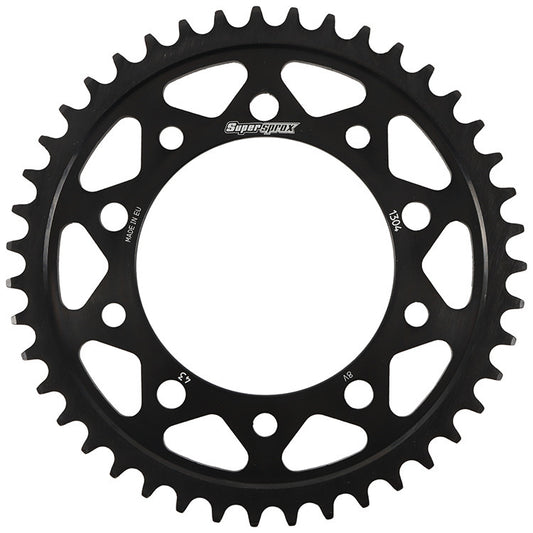 Supersprox Rear Edge Sprocket Steel 43T-525 Blk Hon/Yam