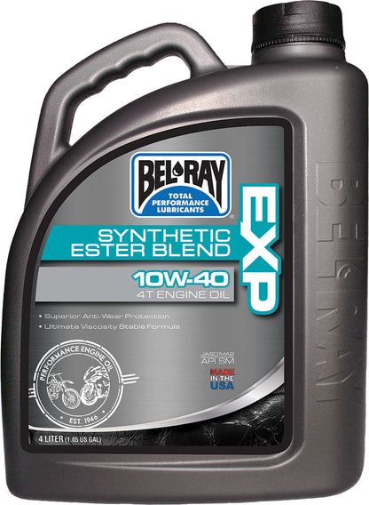 Bel-Ray EXP Semi-Synthetic Ester Blend 4T Engine Oil