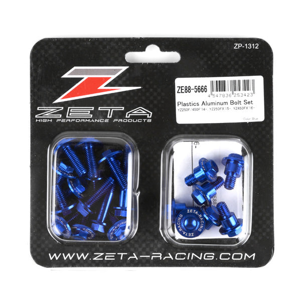 Zeta Aluminum Bolt Kit Blue • #634-8353B