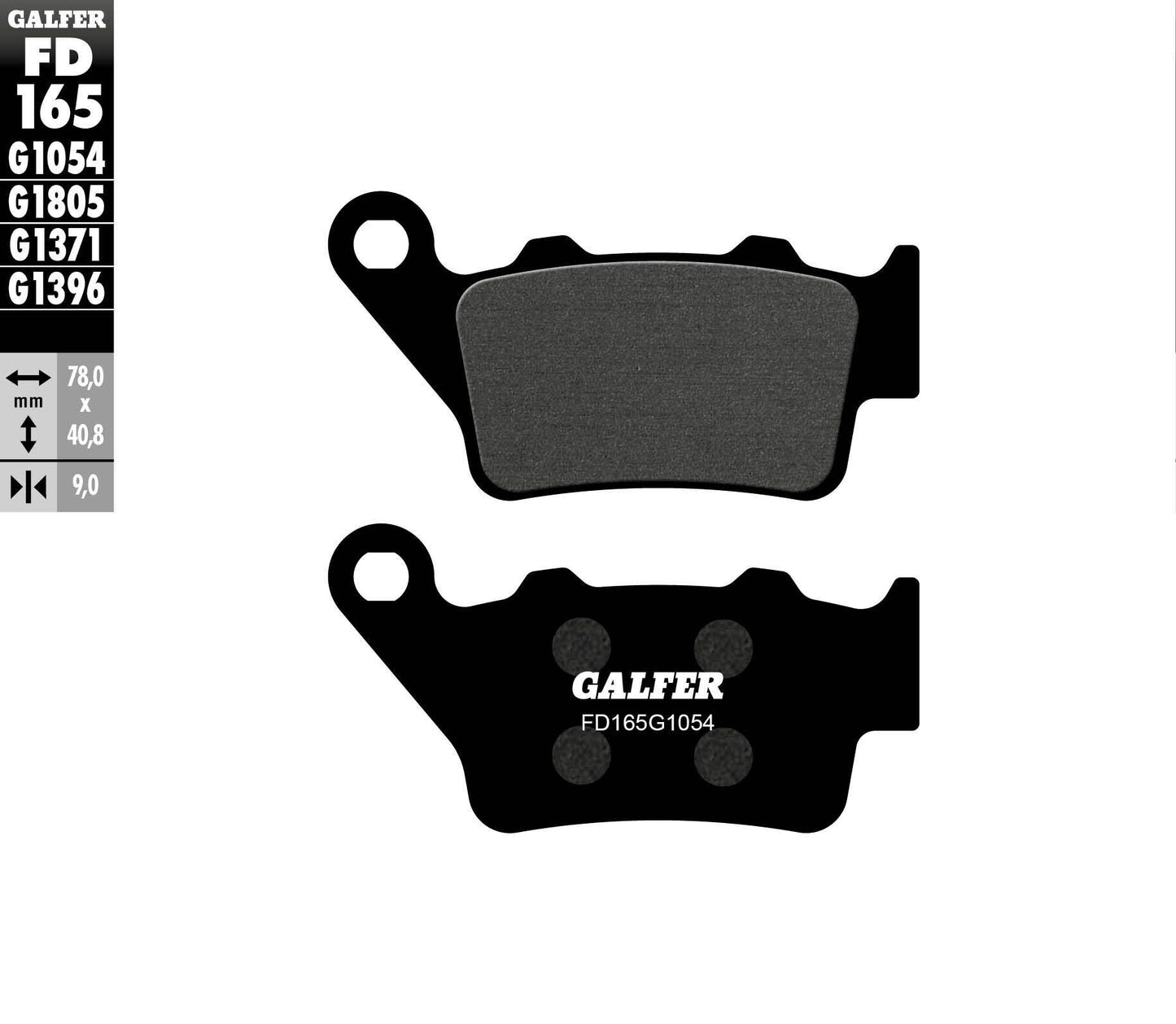 Galfer Brake Pads Semi Metallic Fd165G1054