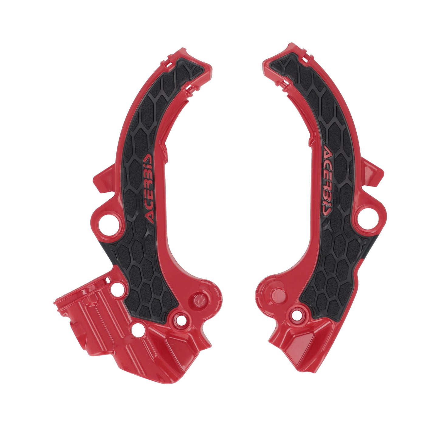 Acerbis Frame Guards- X-Grip Red/Black