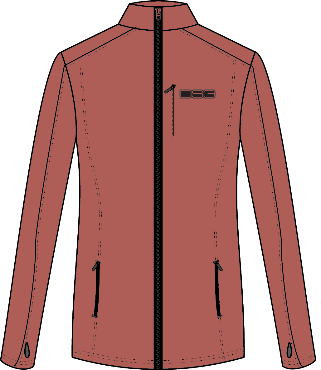 Dsg Performance Fleece Zip Up Terracotta 2X