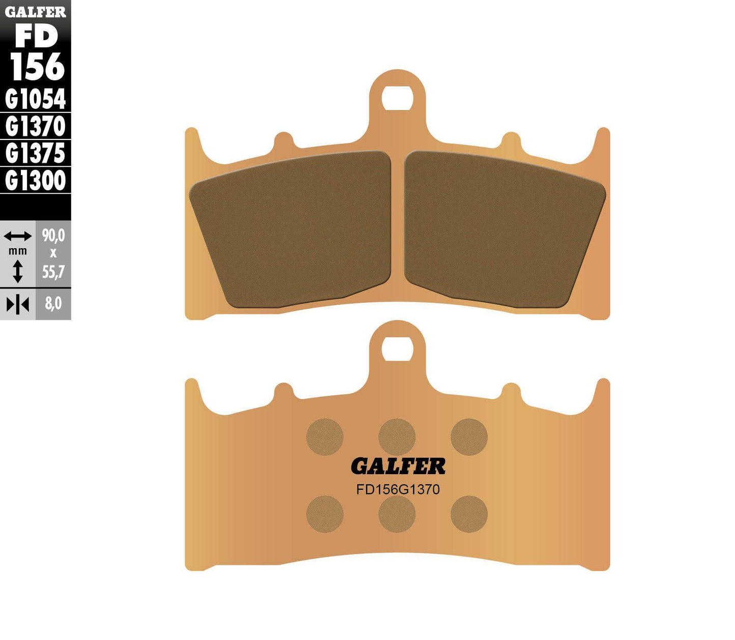 Galfer Brake Pads Sintered Fd156G1370