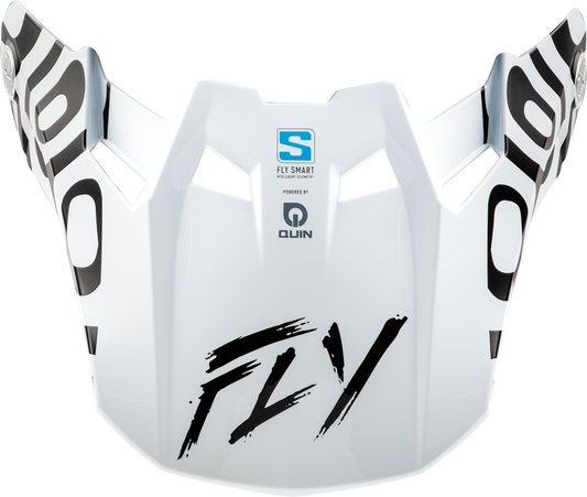 Fly Racing Formula S Carbon Abyss Visor White/Black Yl/Sm