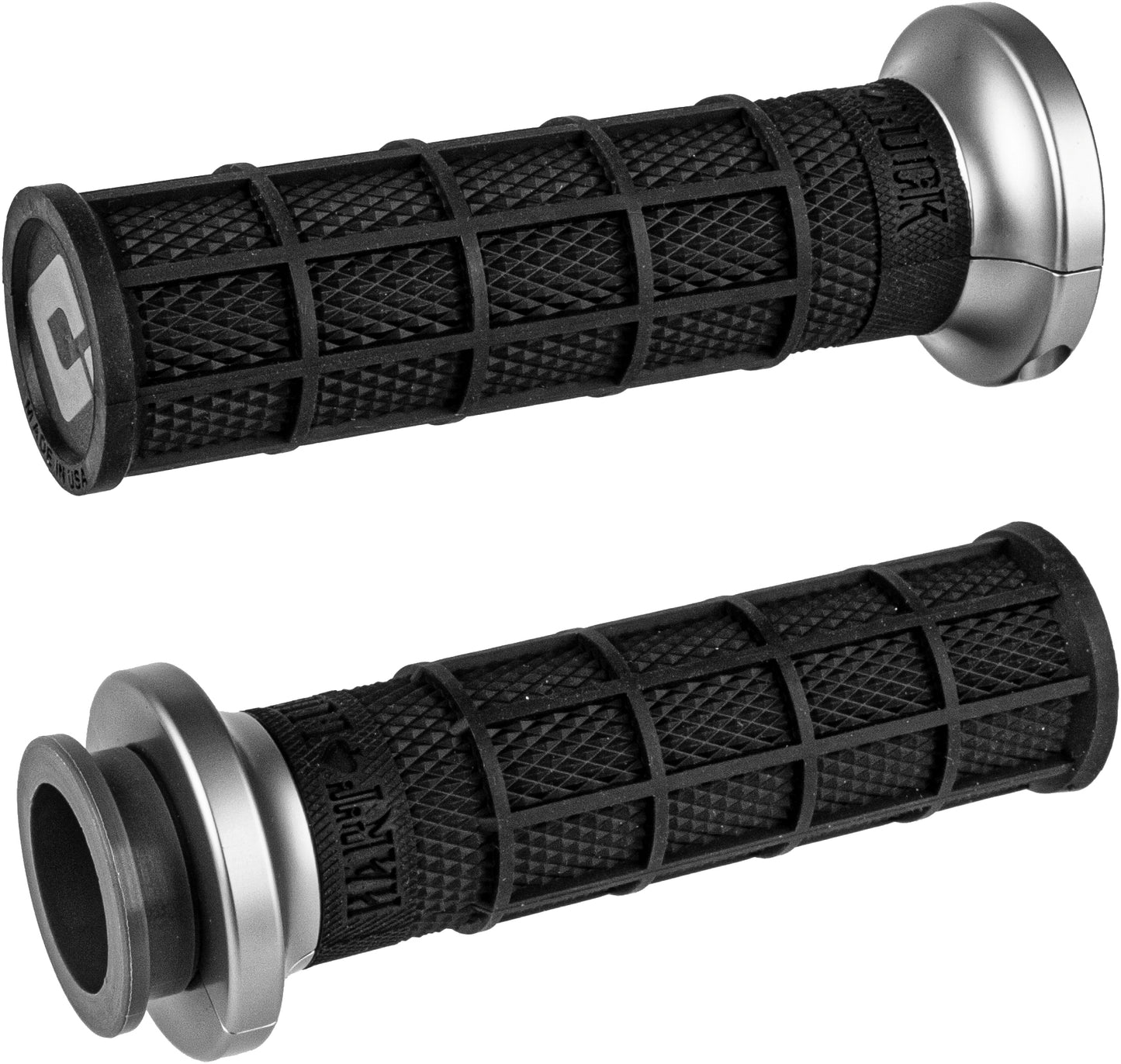 Odi Lock On Waffle Style Grips Blk/Graphite For Cable Thrttle