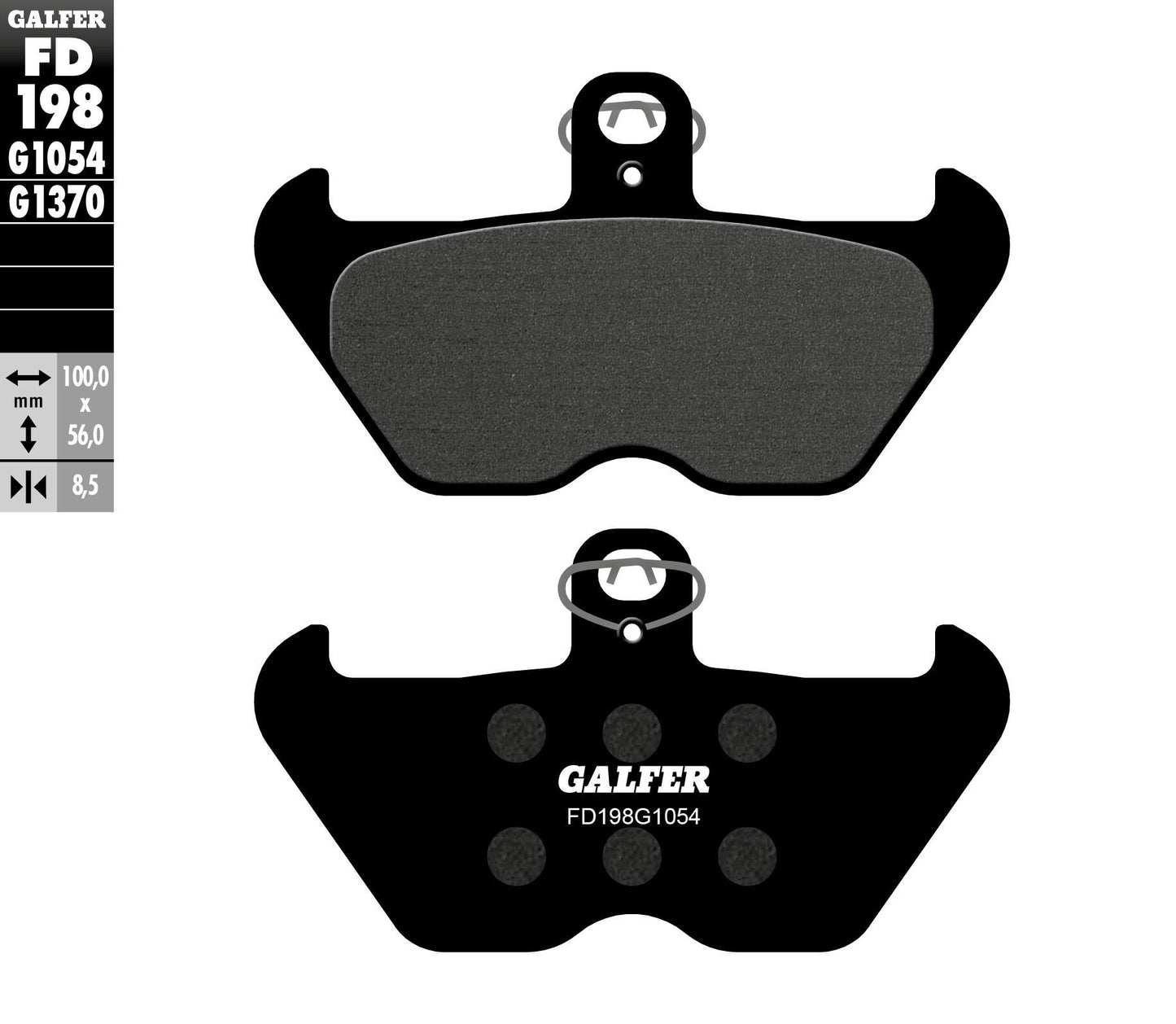 Galfer Brake Pads Semi Metallic Fd198G1054