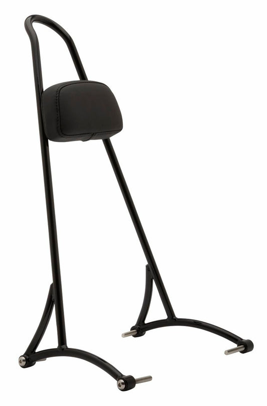 Burly Brand Tall Sissy Bar W/ Pad Black Dyna 06-17