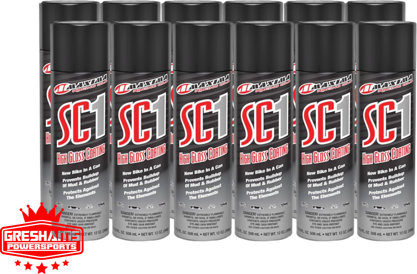 HIGH GLOSS SC1 CLEAR COAT SILICONE SPRAY 17.2 FL OZ- 12 PACK