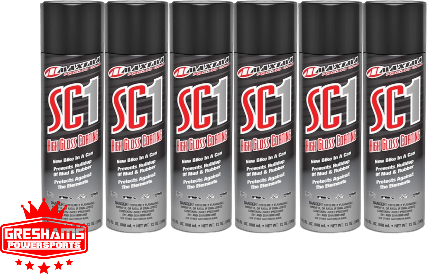 HIGH GLOSS SC1 CLEAR COAT SILICONE SPRAY 17.2 FL OZ- 6 PACK