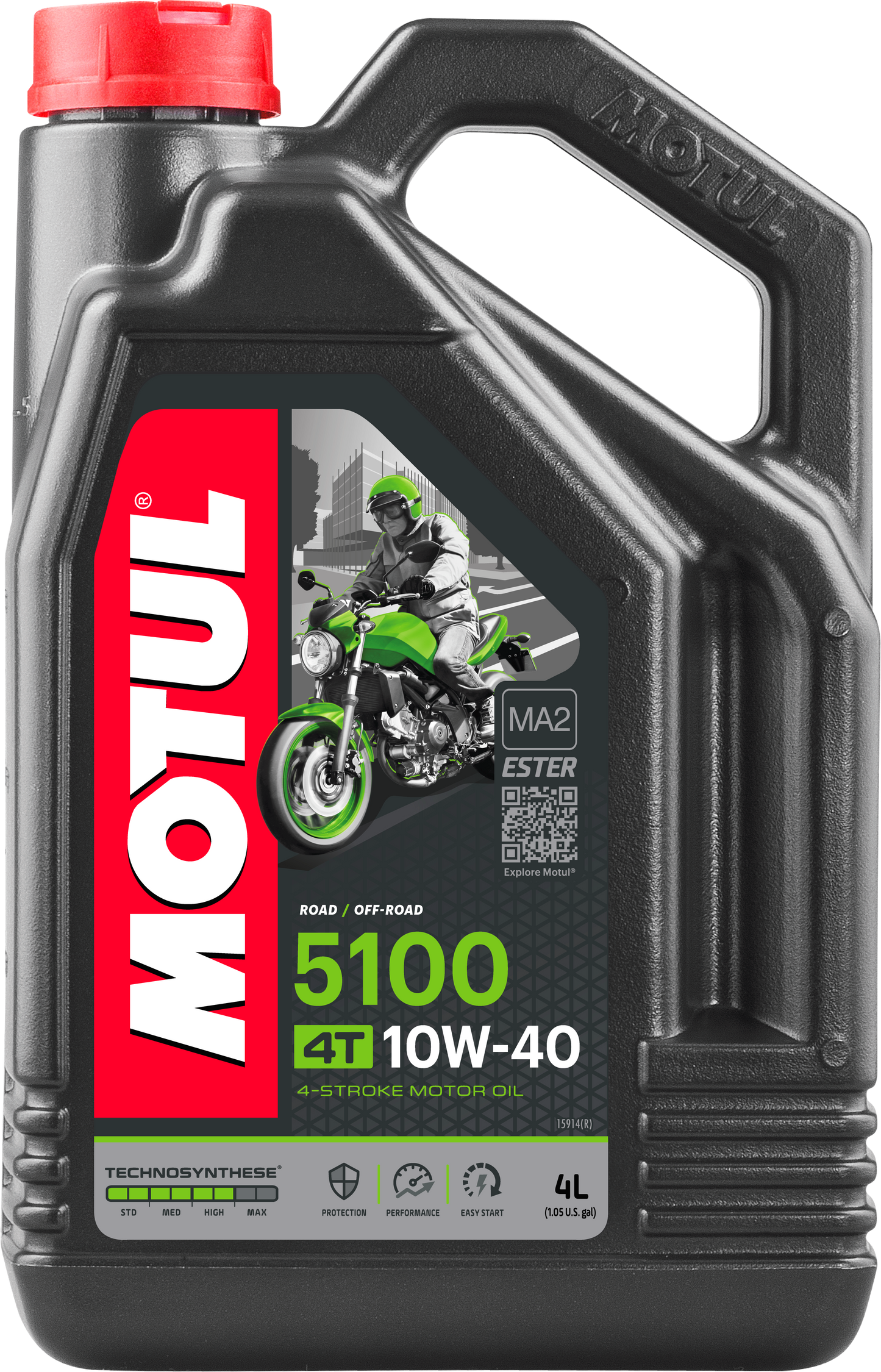 Motul 5100 Ester/Synthetic Engine Oil 10W40 4 Lt