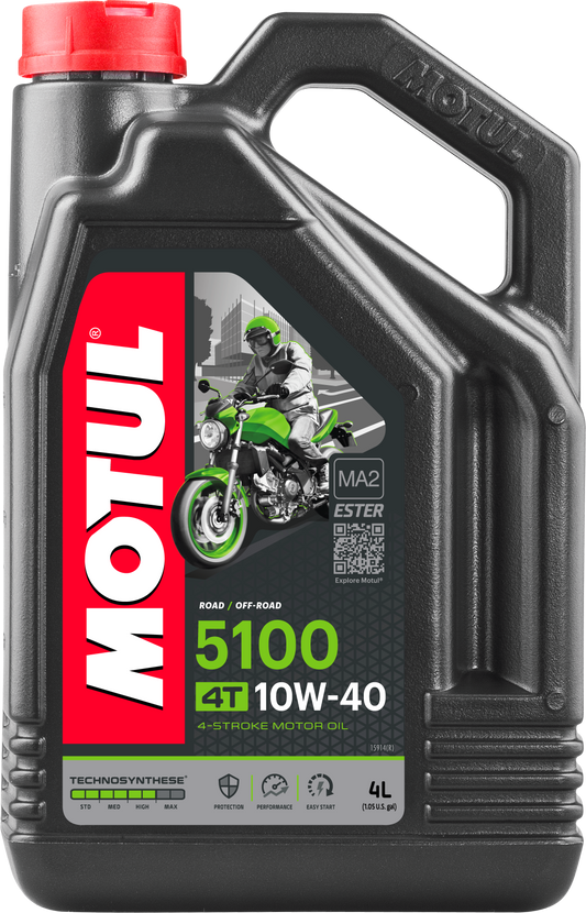 Motul 5100 Ester/Synthetic Engine Oil 10W40 4 Lt