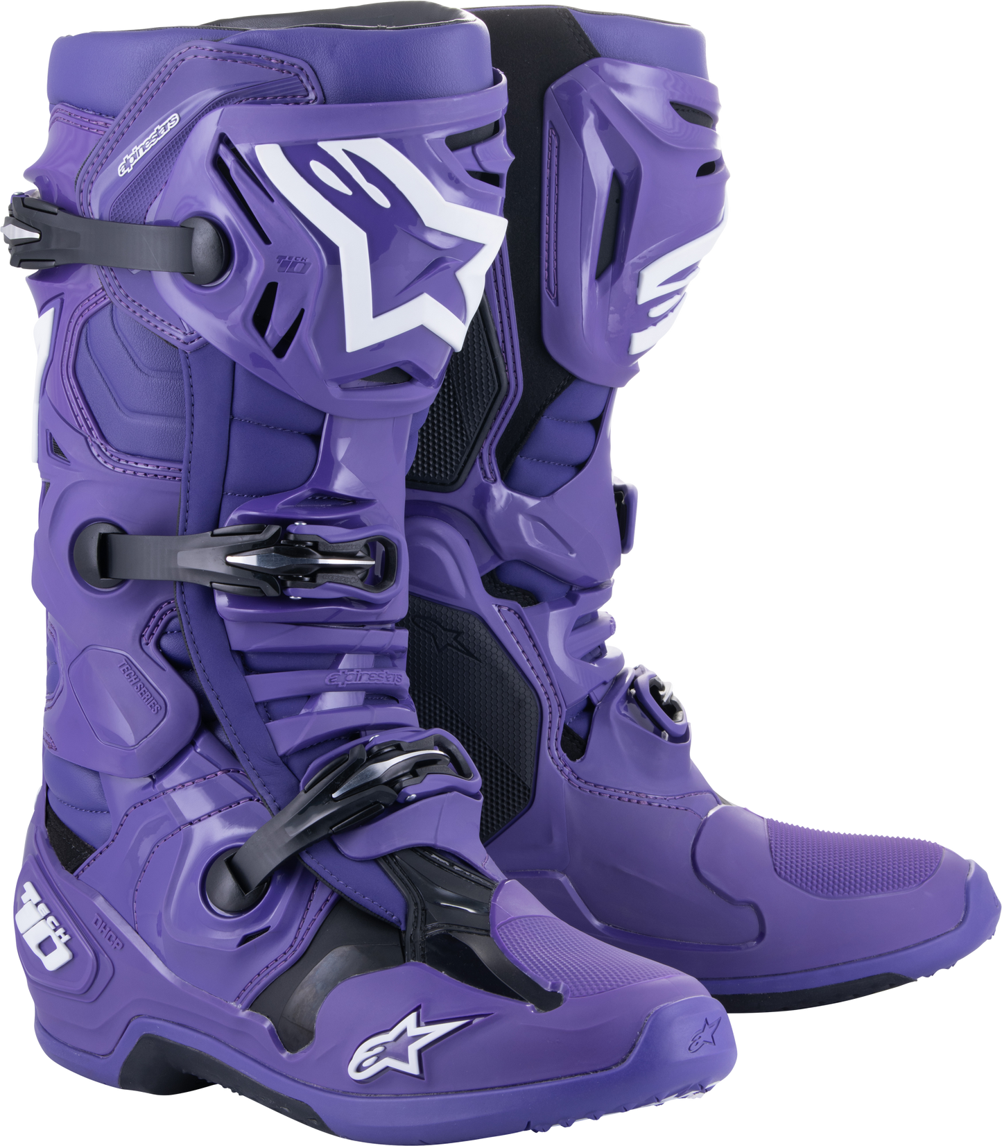 Alpinestars Tech 10 Boots Ultraviolet Black Sz 7