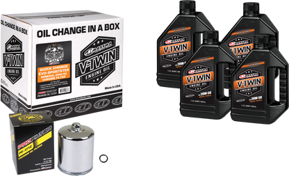 Maxima V-Twin Quick Change Oil Filter Kit