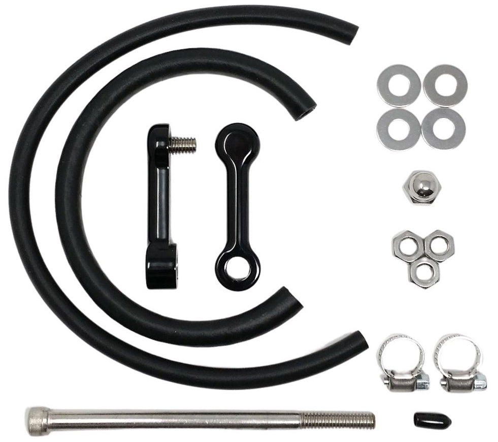 Dk Custom Products Billet Tank Lift Kit 2" `10-17 Dyna Powder Coat Blk