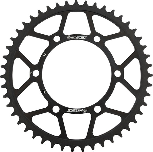 Supersprox Rear Sprocket Steel 47T-520 Blk Hon/Kaw/Yam