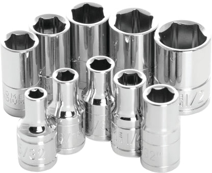 Performance Tool 1/4" SAE Socket Set