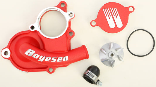 Boyesen Waterpump Cover & Impeller Kit Red • #59-8628R