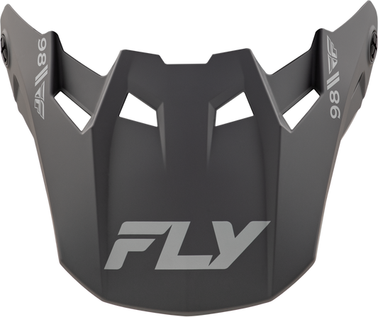 Fly Racing Formula Cc Objective Visor Matte Black/Grey Yl/Sm