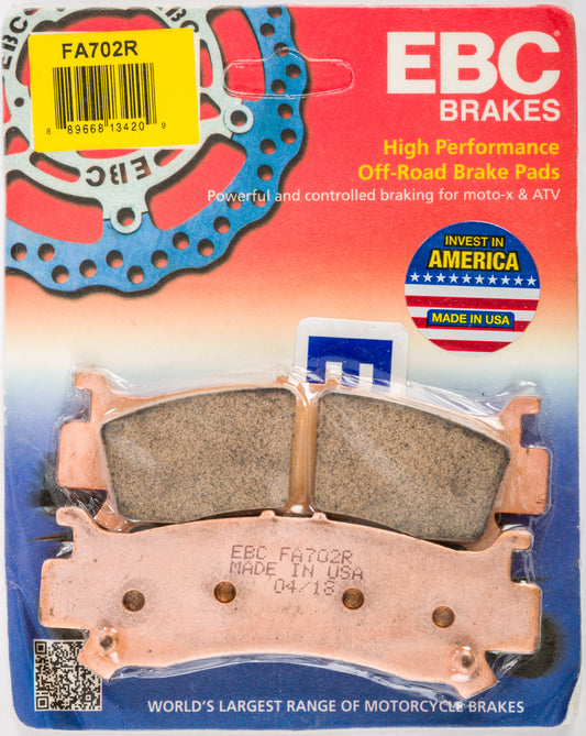 Ebc Brake Pads Fa702R Sintered R Series
