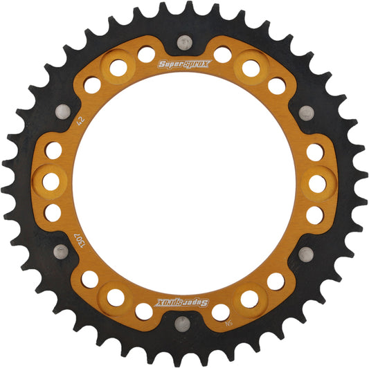 Supersprox Rear Stealth Sprocket Alu/Stl 42T-525 Gld Hon
