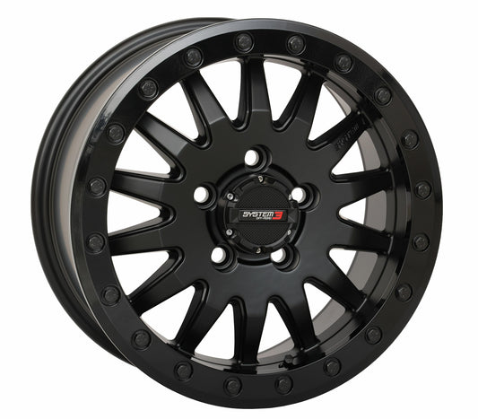 System 3 Sb8 Wheel 15X7 5+2 (+38Mm) 5/4.5 Matte Black