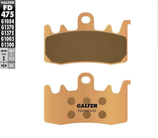 Galfer Brake Pads Sintered Fd475G1370