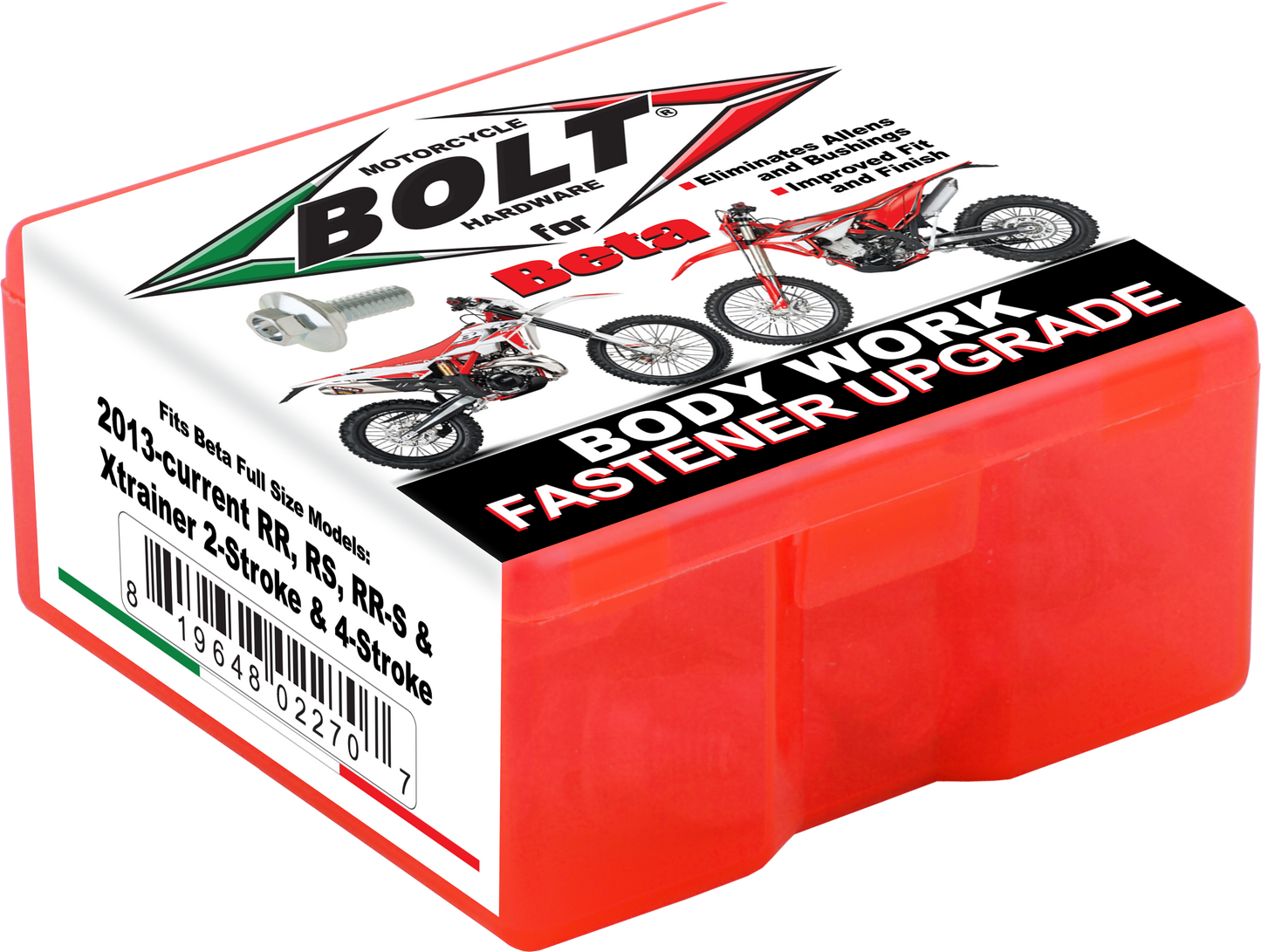 Bolt Full Plastic Fastener Kit Beta Rr/Rr-S/Rs/Xtrainer