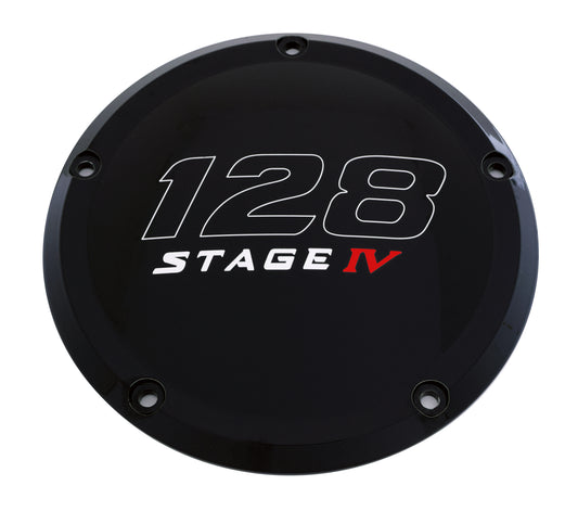 Custom Engraving 6   M8 Softail Derby Cover 128 Stage Iv Black