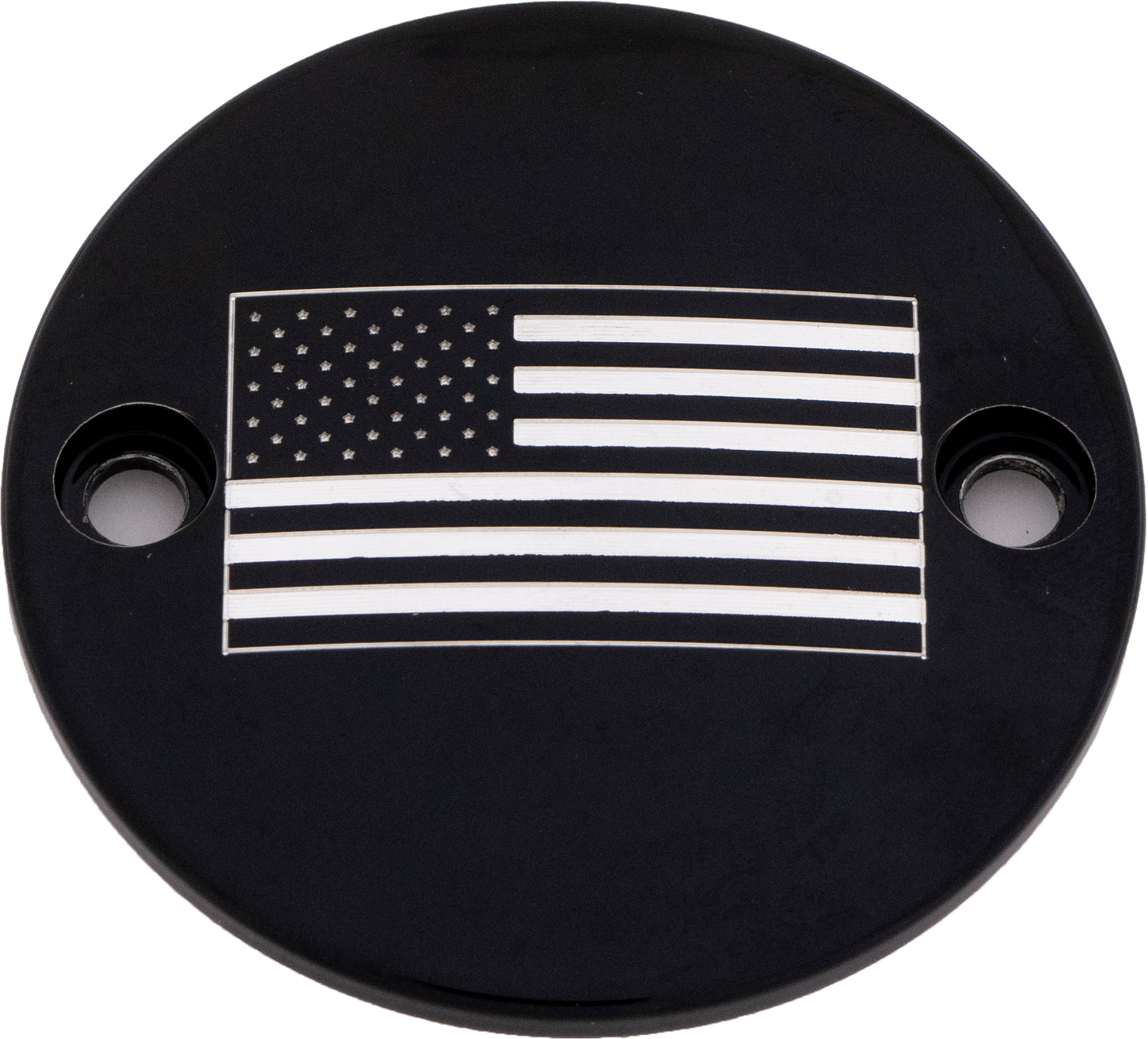 Custom Engraving M8 Timer Cover American Flag Black