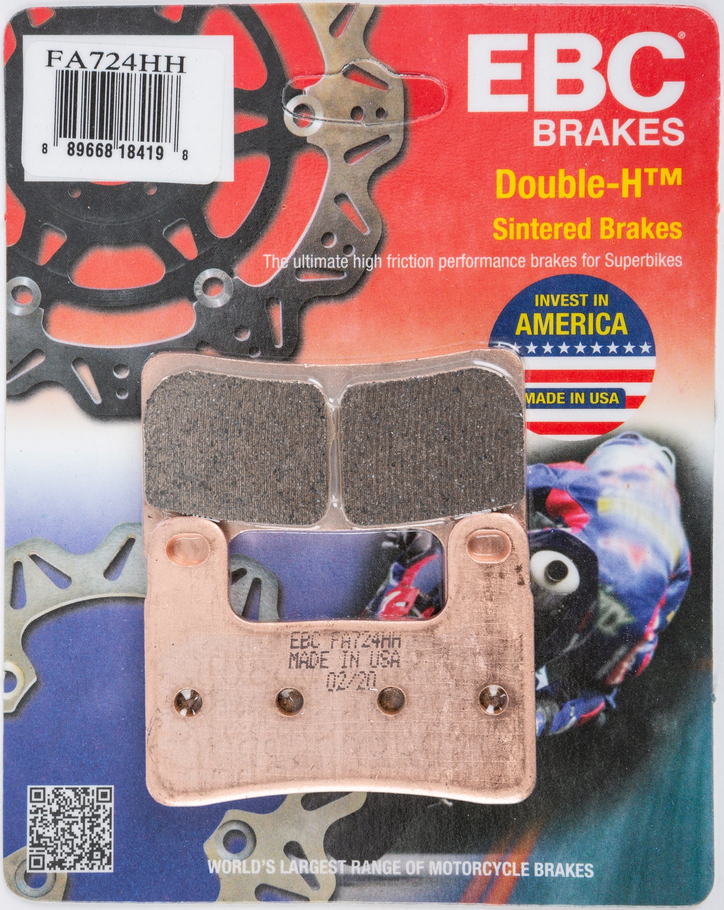 Ebc Brake Pads Fa724Hh Double-H Sintered