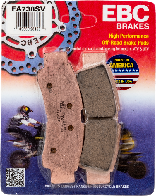 Ebc Brake Pads Fa738Sv Severe Duty Sv Series
