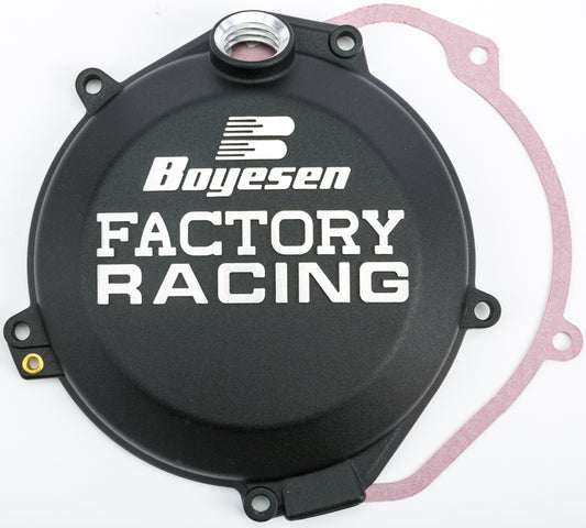 Boyesen Factory Racing Clutch Cover Black • #59-7242CB