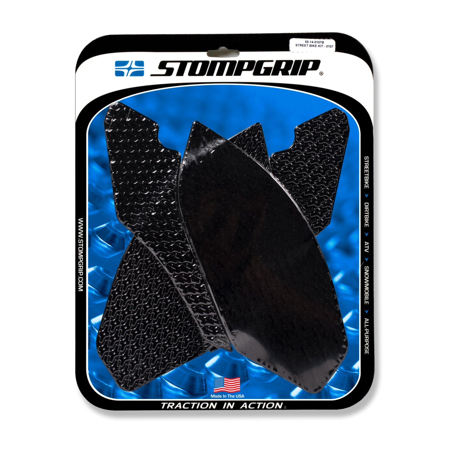 Stompgrip Tank Pad Kit Icon Black • #655-19011B