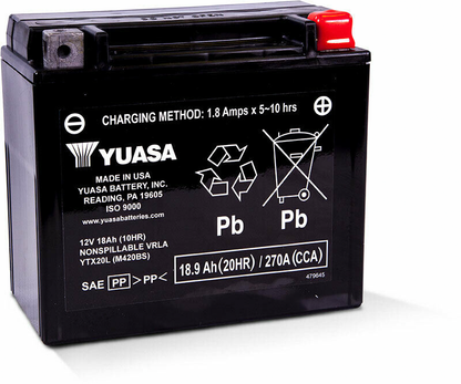 Yuasa YTX Battery Sealed Factory Activated