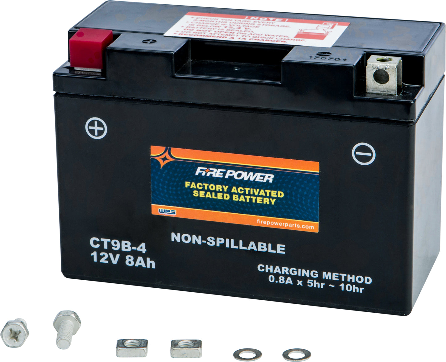Fire Power Battery Ctz8V Sealed Factory Activated
