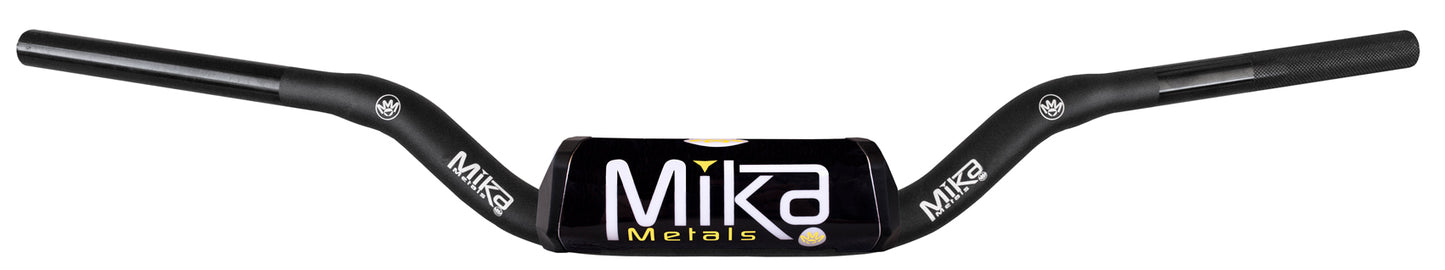 Mika Metals Handlebar Raw Series 1-1/8" Mini High Bend Blk