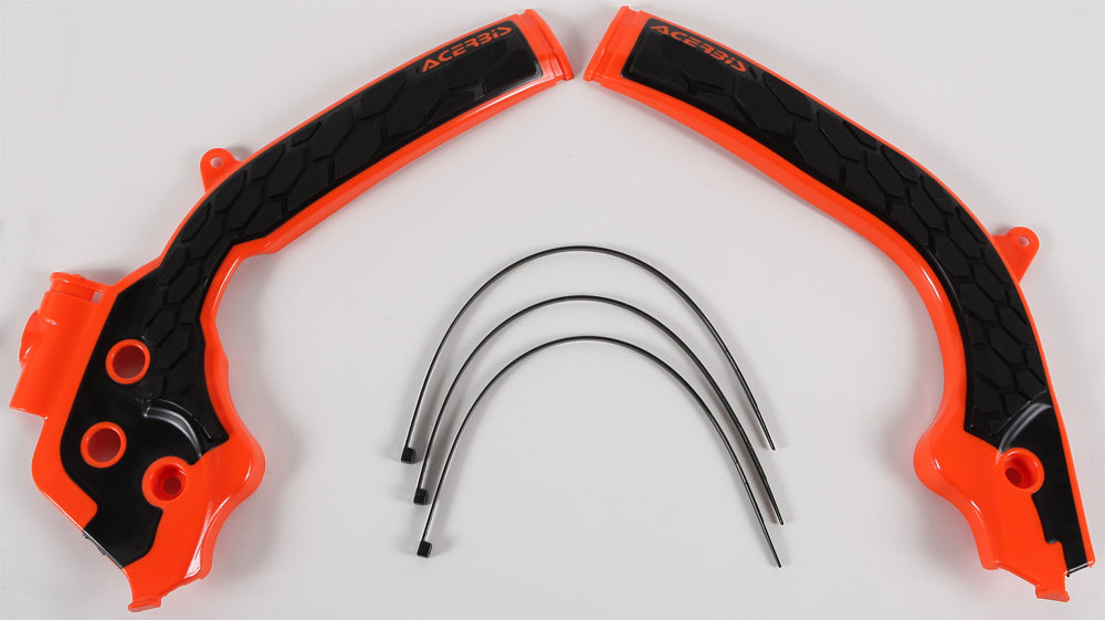 Acerbis X-Grip Frame Guard Orange/Black • #24495-35225