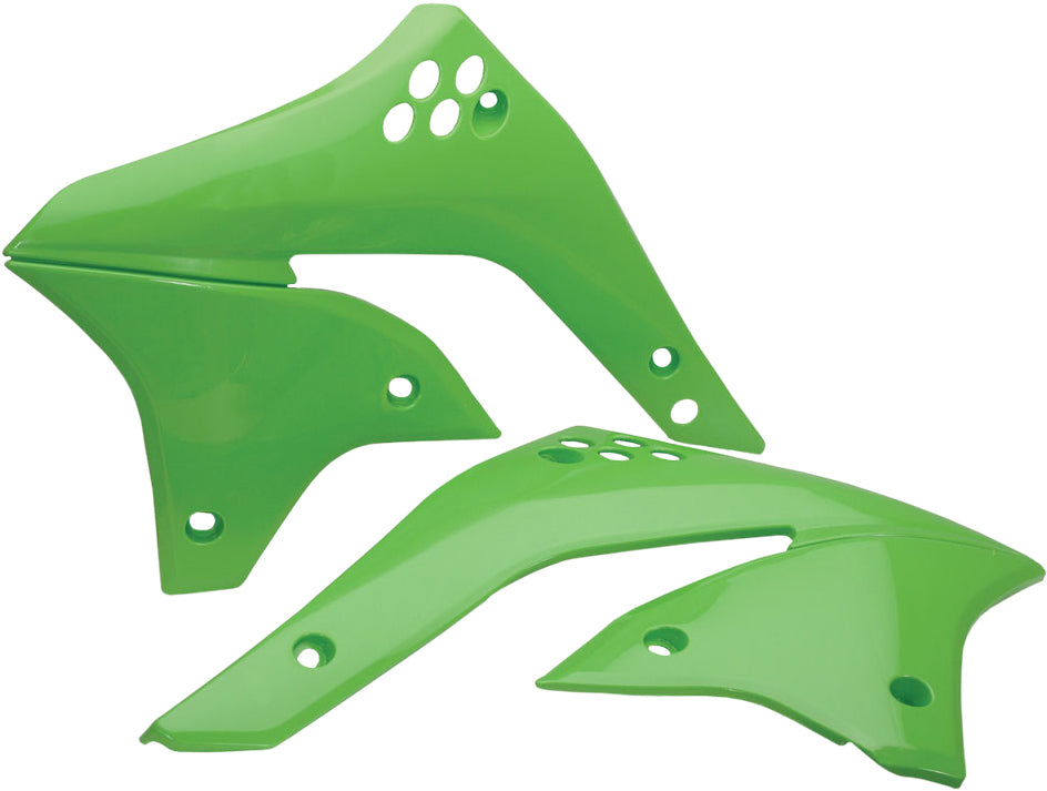 Acerbis Radiator Shrouds Green • #1591-0303